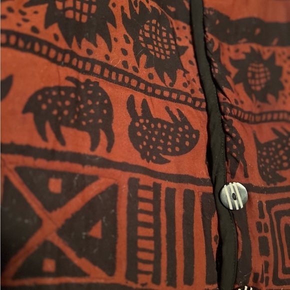 Globetrotter unique find BoHo funky art jacket size medium - Picture 5 of 7